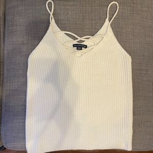 White Cotton Top American Eagle Outfitters